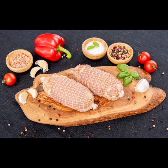 Kipdijrollade vacuüm verpakt + relatiegeschenkdoosje